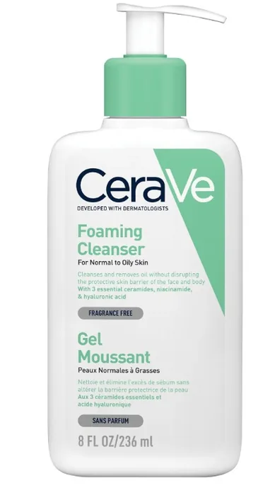 CeraVe Gel Moussant Peaux Normales à Grasses 236 ml